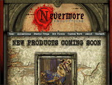 Tablet Screenshot of nevermoreproductions.net